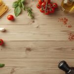 Budget friendly Italian pasta ingredients for beginners overhead shot