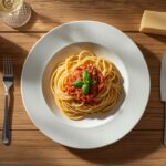 authentic Italian pasta dinner table setup weeknight meal