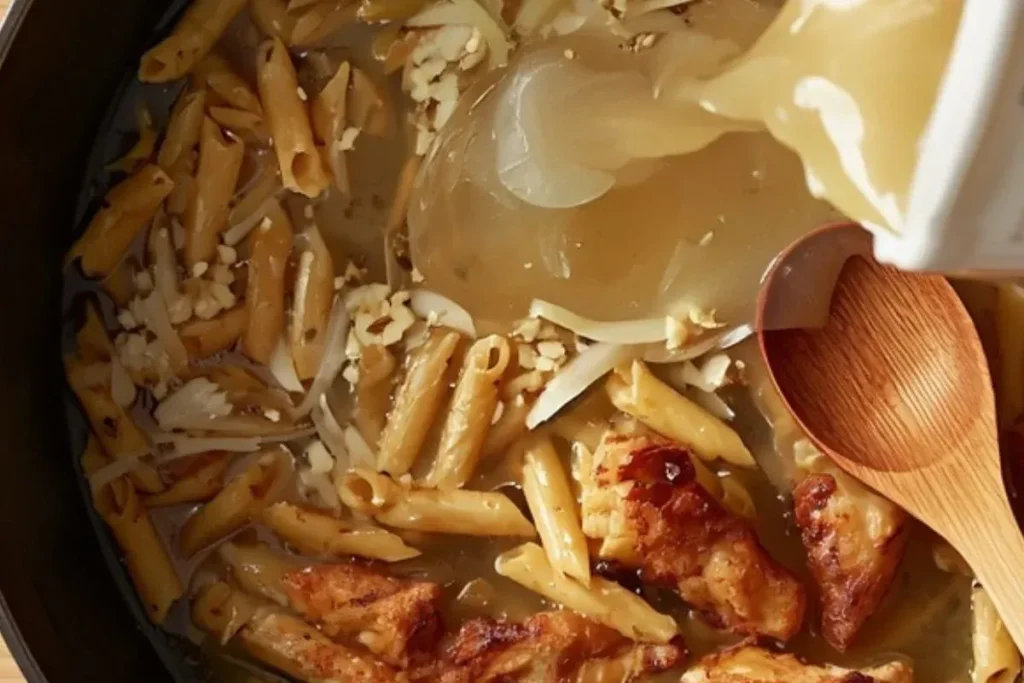 adding broth pasta one pot.webp