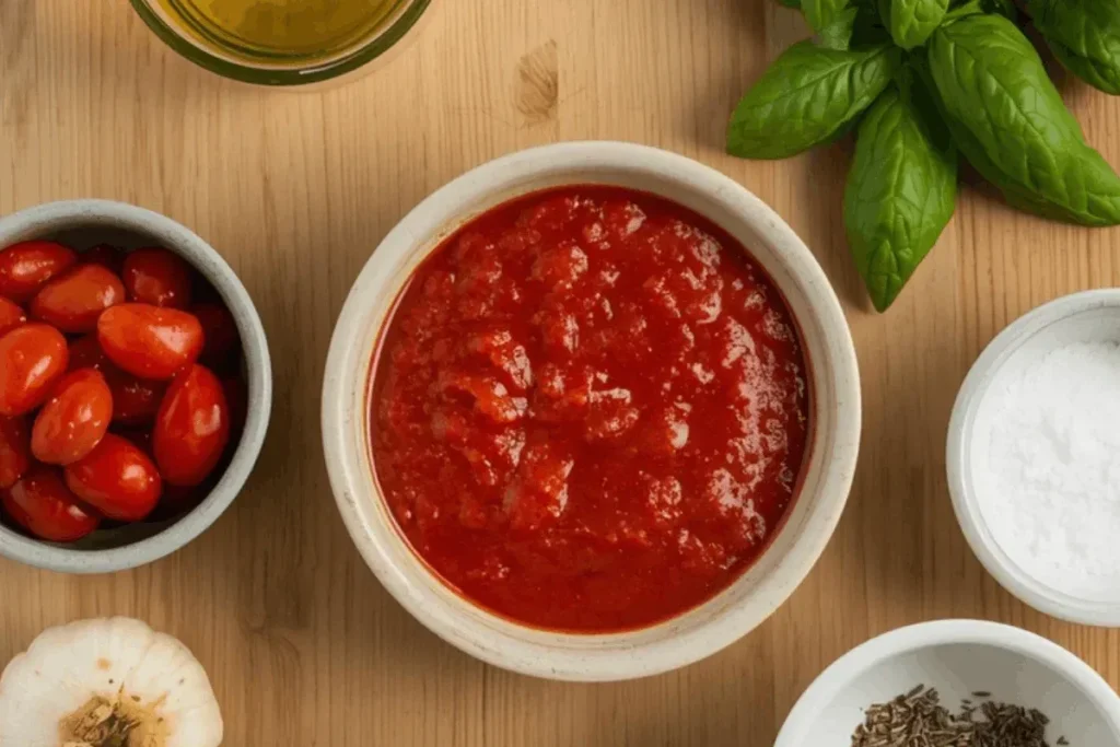 italian marinara sauce ingredients flat lay.webp